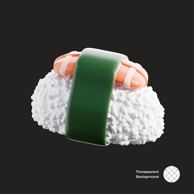 PSD icon 3d de la comida japonesa de sushi