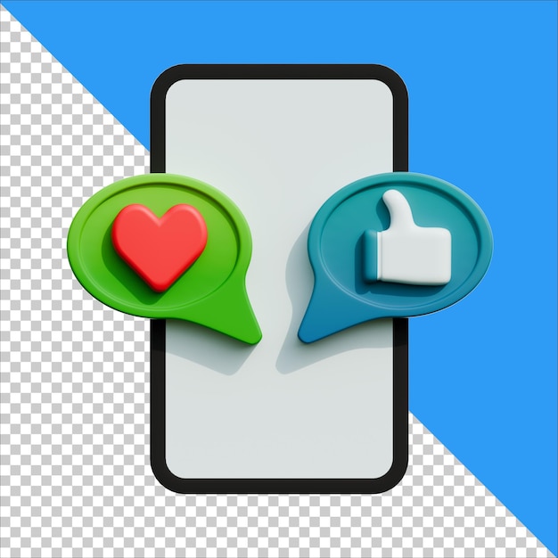 PSD icon 3d como y el amor