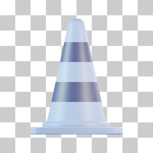 Icon 3D del cono de seguridad