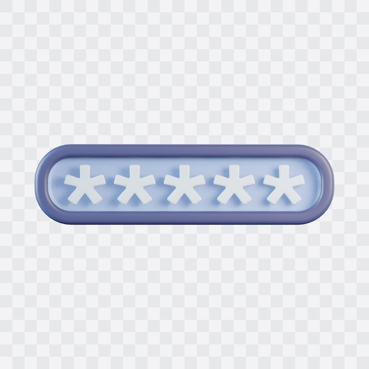 PSD icon 3d de la contraseña