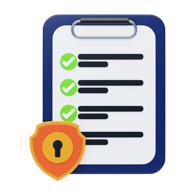 Icon 3D da Política de Privacidade