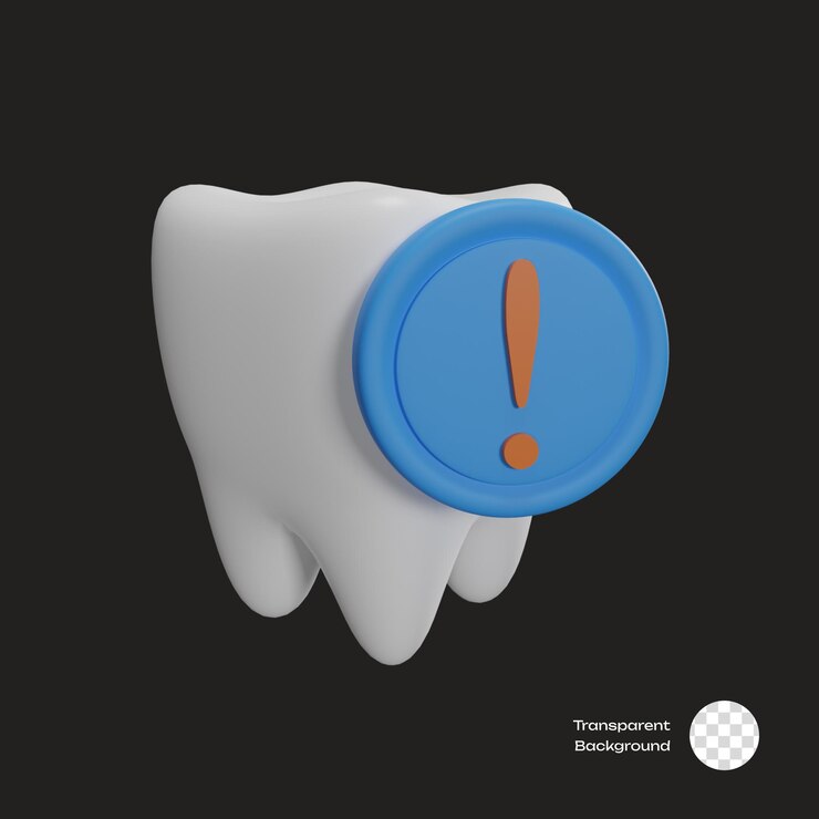 Icon 3D de los dientes falsos