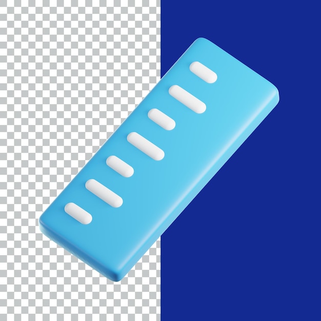 Icon 3D de diseño de activos de renderizado de papelería Ilustración de icono 3D