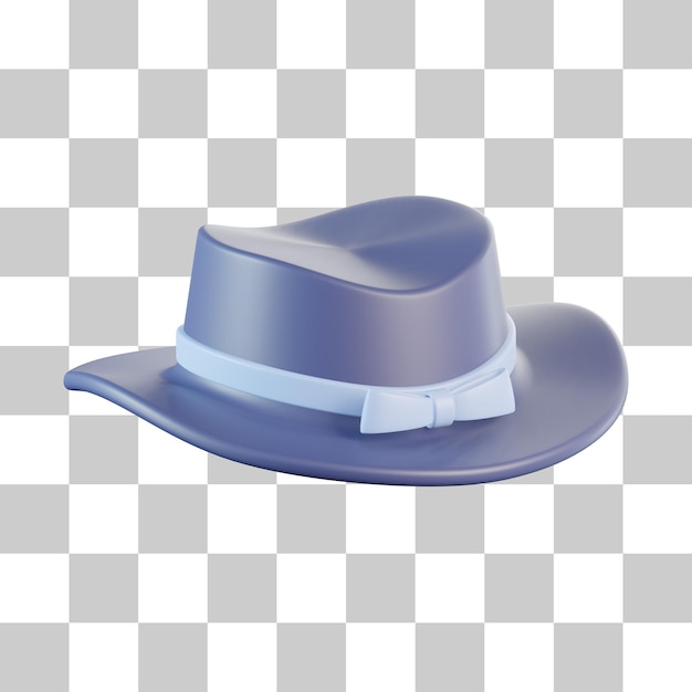 PSD icon 3d do chapéu de cowboy