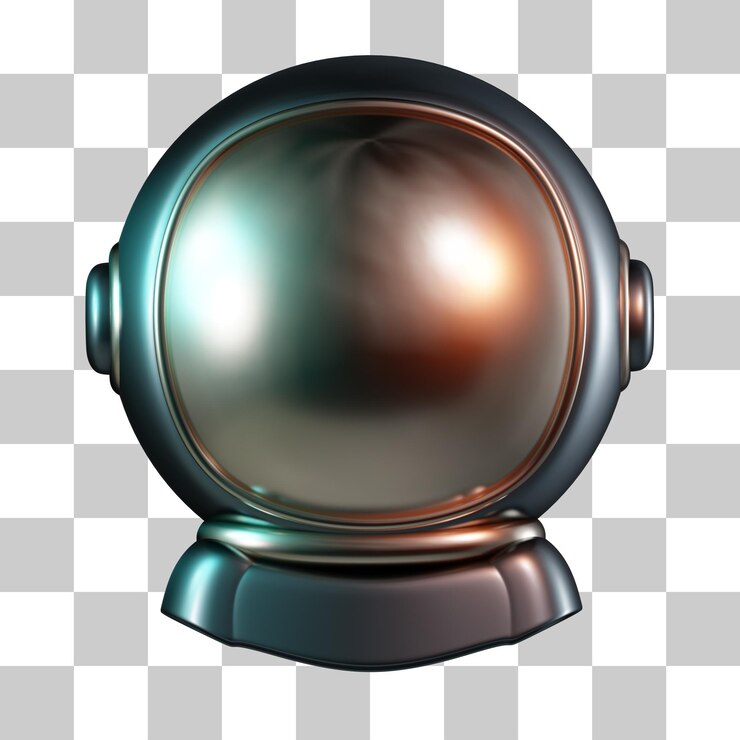 PSD icon 3d del equipo de cabeza del astronauta