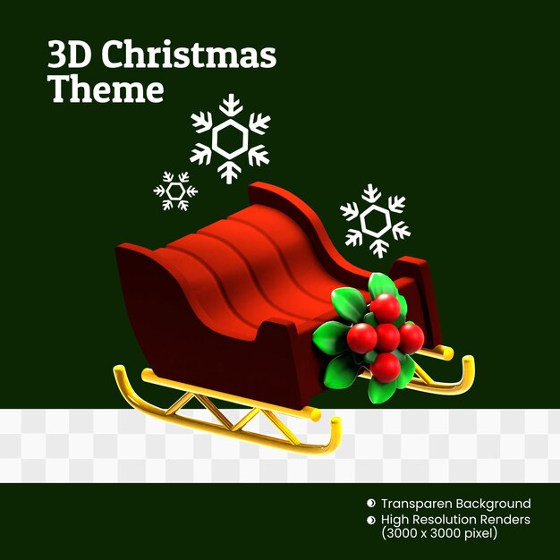 PSD icon 3d especial dia de natal