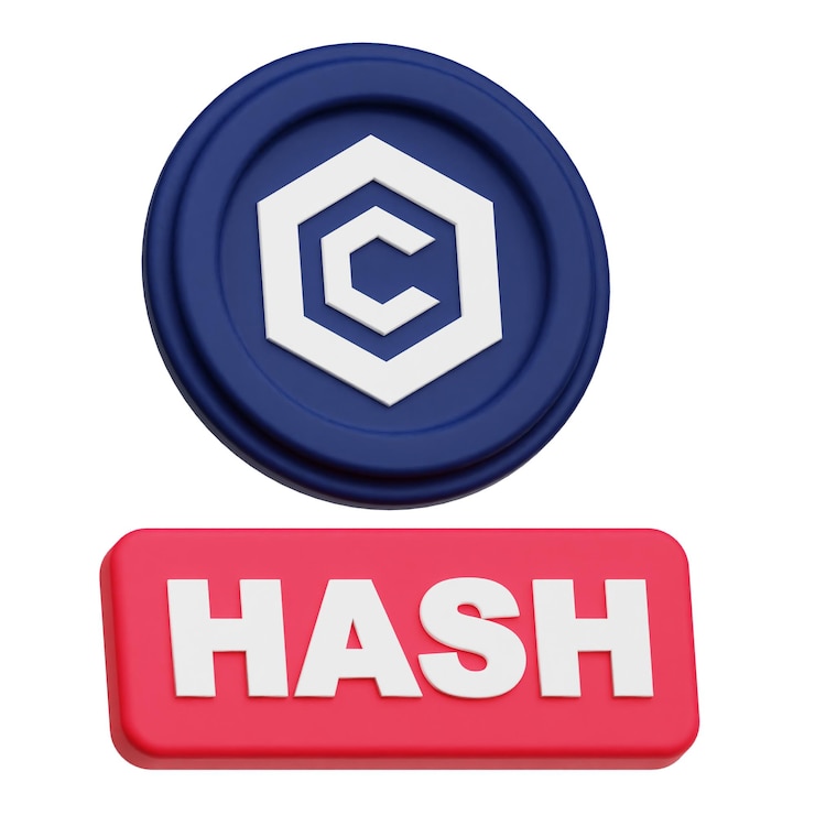 PSD icon 3d de la ficha criptográfica de cronos aislado en el fondo blanco