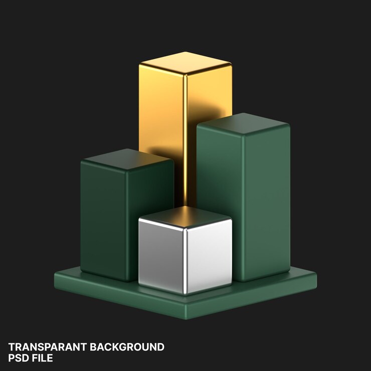 Icon 3D de las finanzas y la moneda