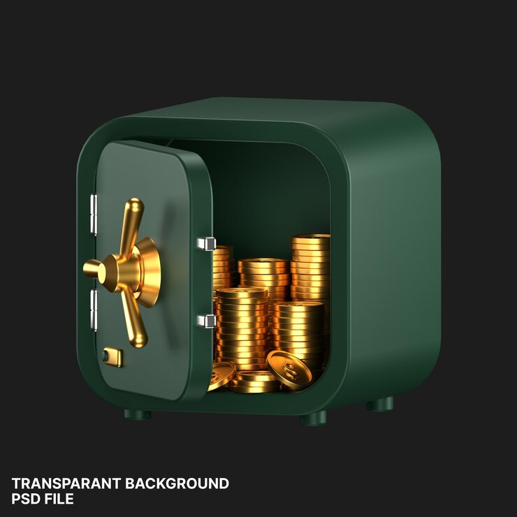 Icon 3D de las finanzas y la moneda