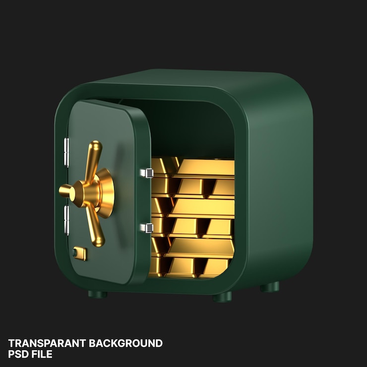 Icon 3D de las finanzas y la moneda