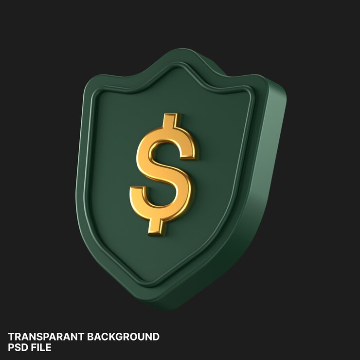 PSD icon 3d de las finanzas y la moneda