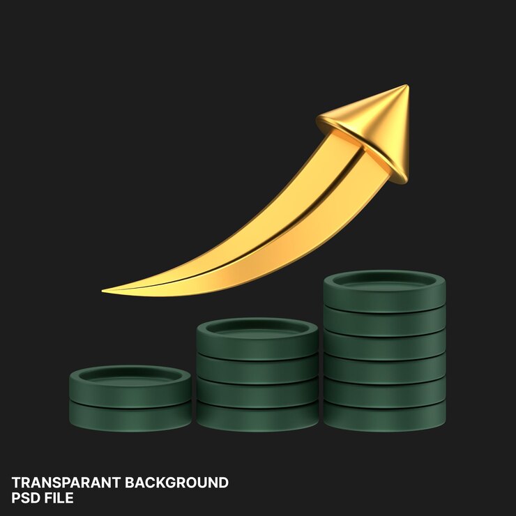 Icon 3D de las finanzas y la moneda