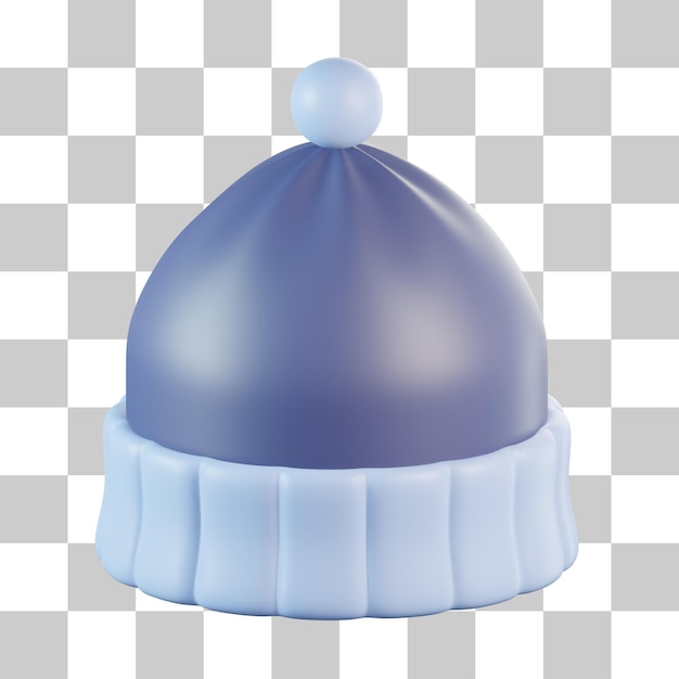 PSD icon 3d de la gorra de punto