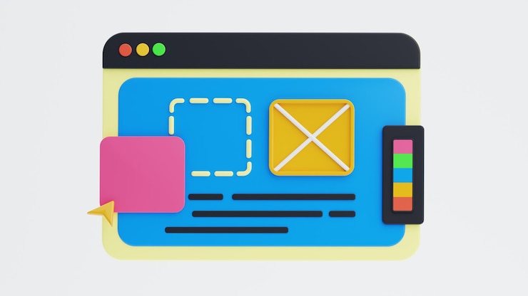 PSD icon 3d de la herramienta de diseño gráfico en línea