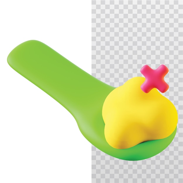 Icon 3d sin ilustraciones de comidas