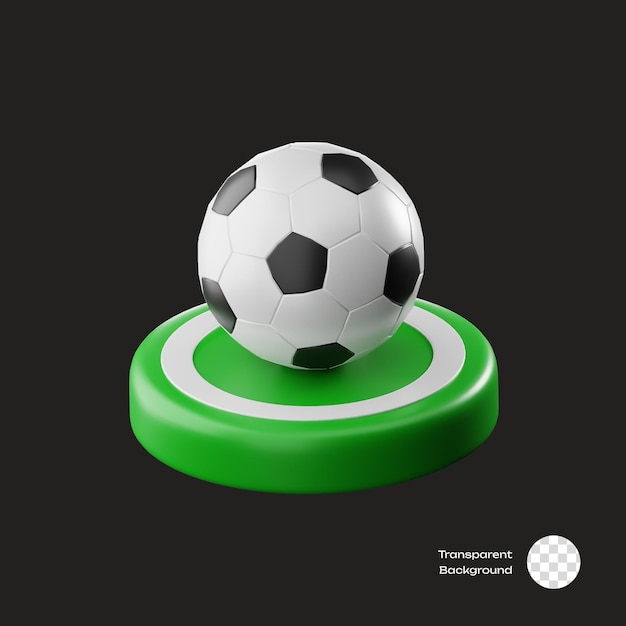 PSD icon 3d del juego de fútbol