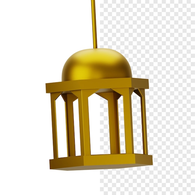 Icon 3d de la linterna de la mezquita islámica árabe