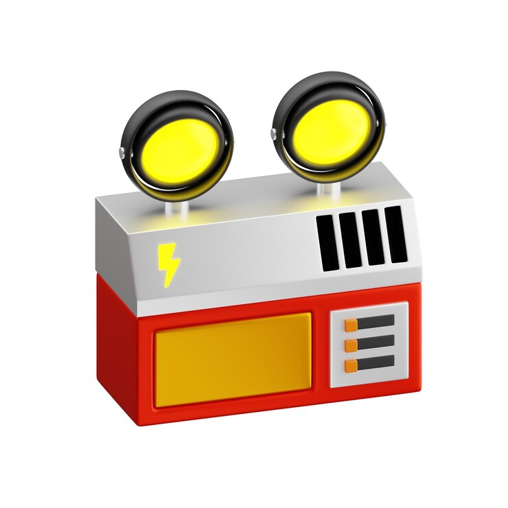 PSD icon 3d de la luz del bombero