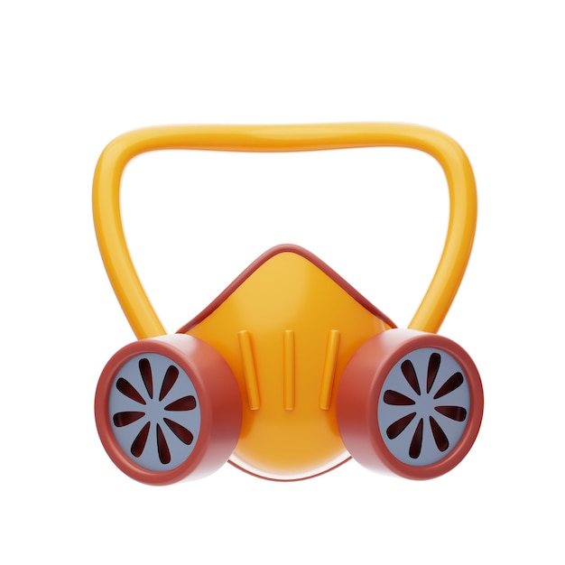 Icon 3D de la máscara de gas