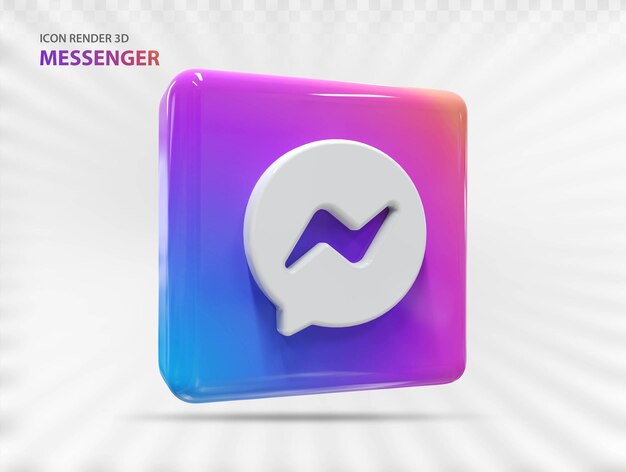 Icon 3d messenge creative