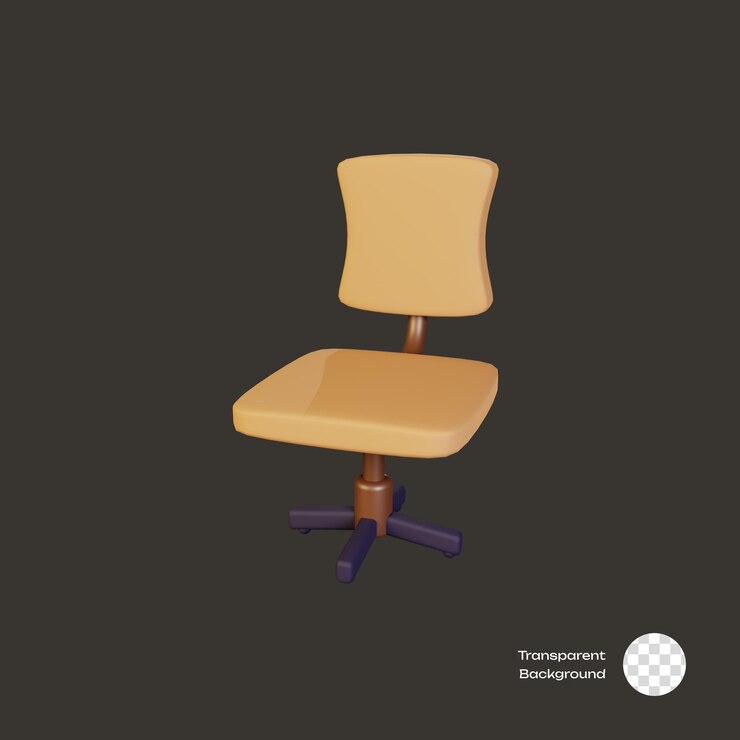 Icon 3D de muebles de oficina para sillas
