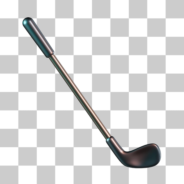 PSD icon 3d del palo de golf