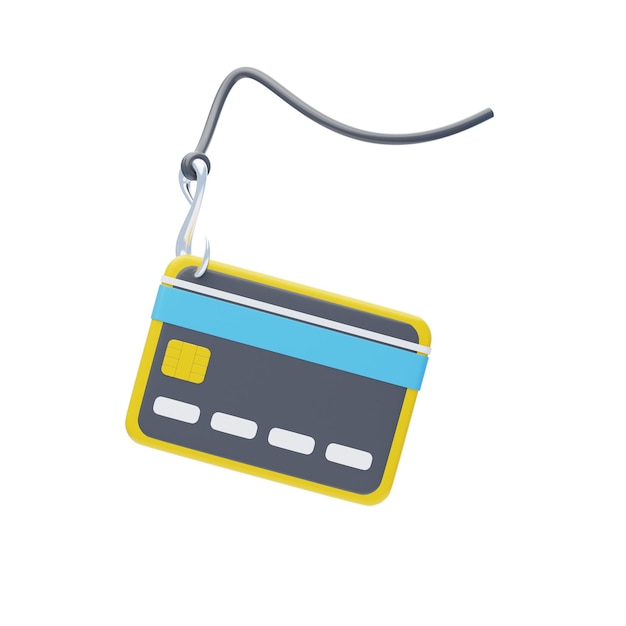 Icon 3D de phishing de tarjetas