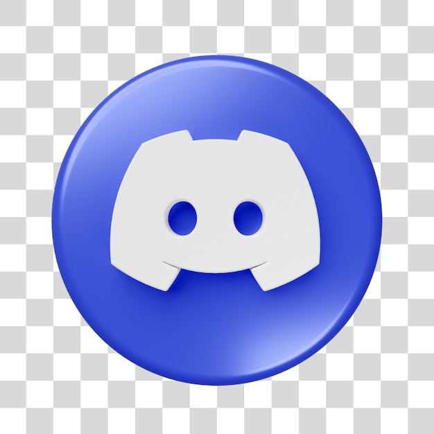Icon 3D de las redes sociales de Discord