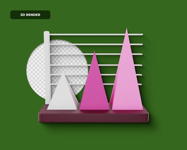 PSD icon 3d render