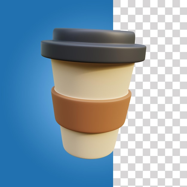 Icon 3d de la taza de café