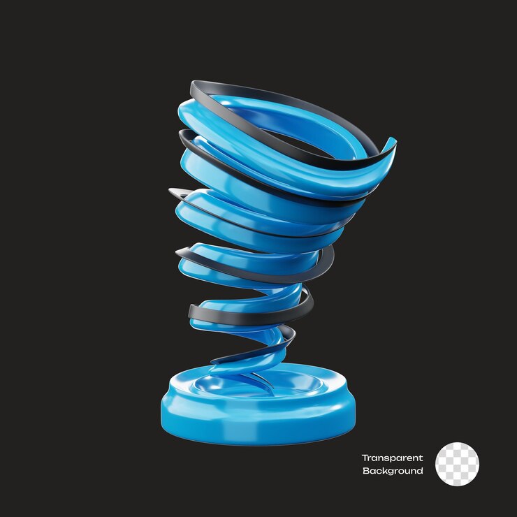 Icon 3D del tiempo del tornado
