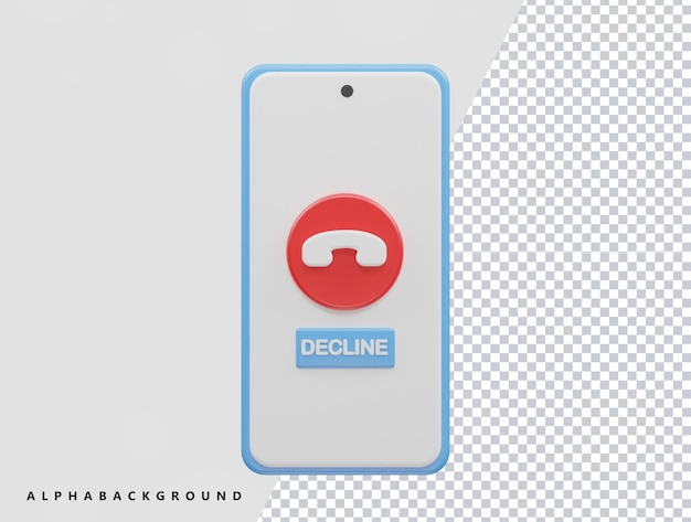 Icon d'appel téléphonique vecteur psd 3d