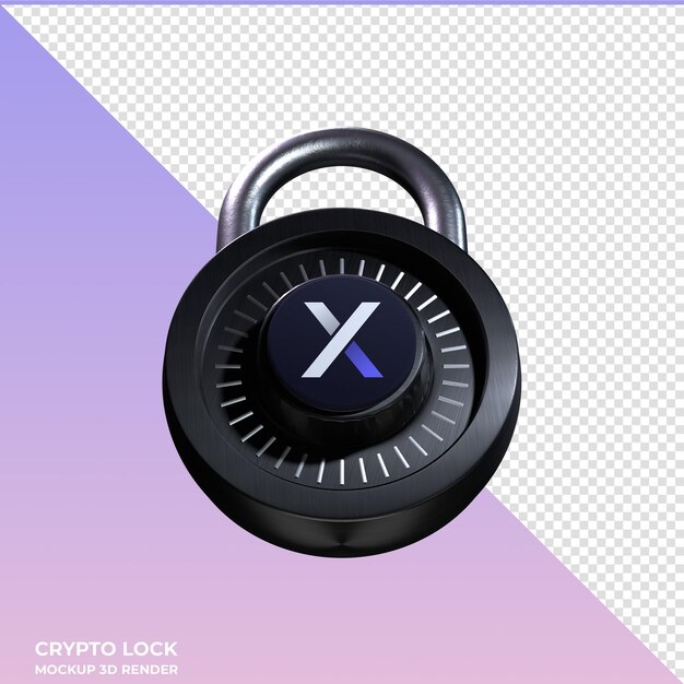 Icon de bloqueo de cifrado dYdX 3D