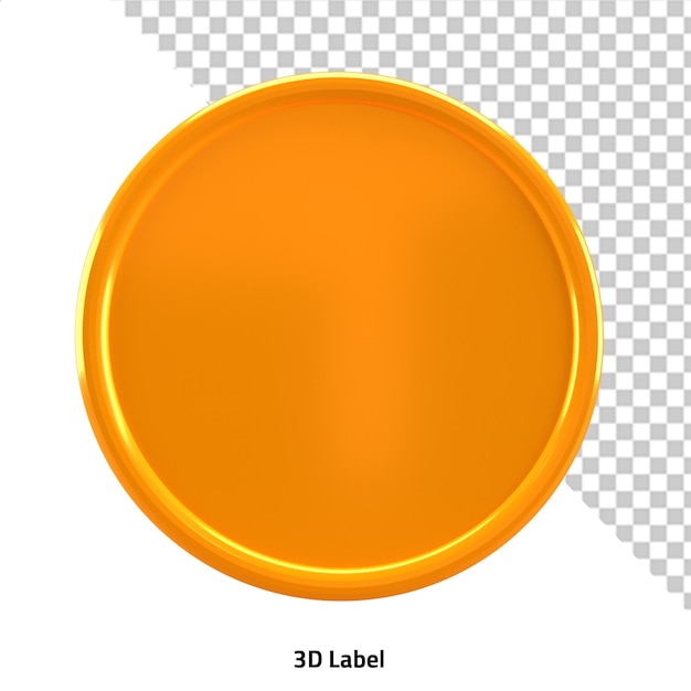 Icon de boîte de texte d'étiquette de cercle de bouton Web étiquette de vente 3D