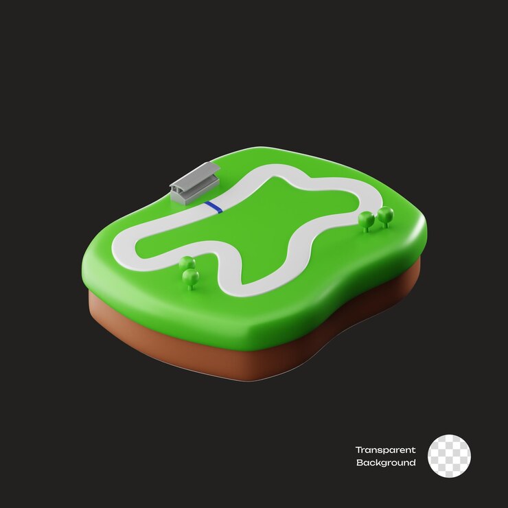 PSD icon de carreras en 3d