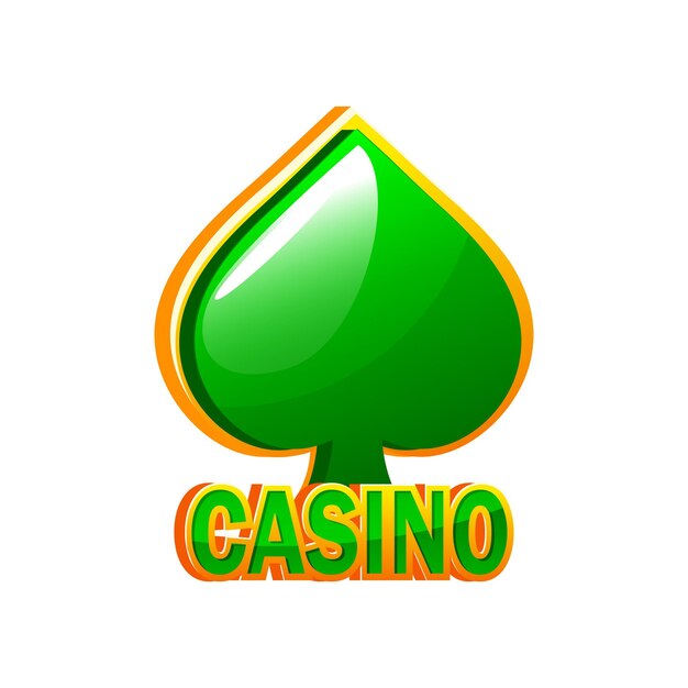 PSD icon casino con un símbolo de picas