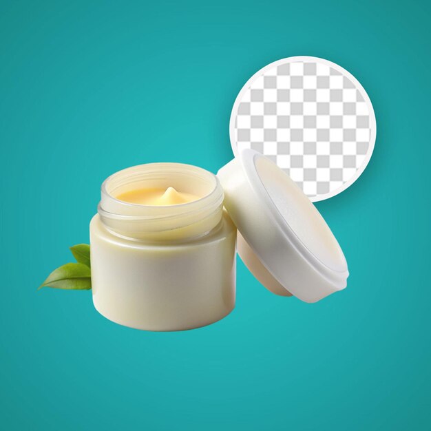 PSD icon de rosto de creme de luxo cosmético isolado ilustração de renderização 3d