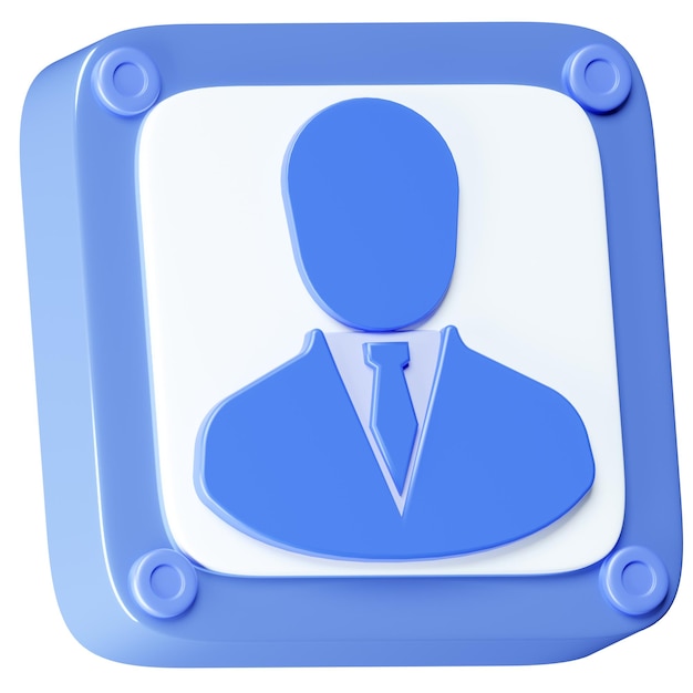 Icon de especialista en el paquete de herramientas de negocios 3D