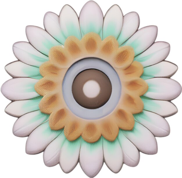 Icon De Fleur En Gros Plan D'une Jolie Icône De Fleur Colorée