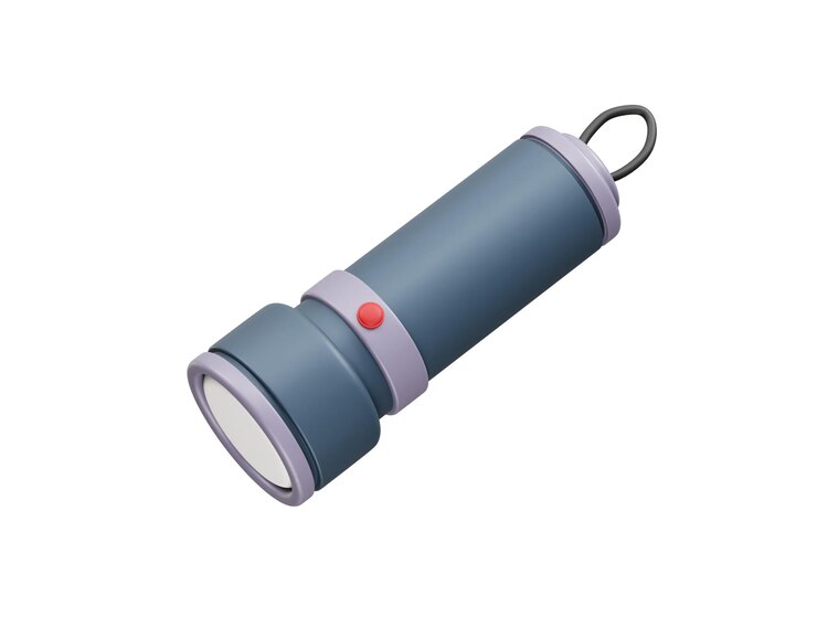 PSD icon de lampe de poche illustration de rendu 3d
