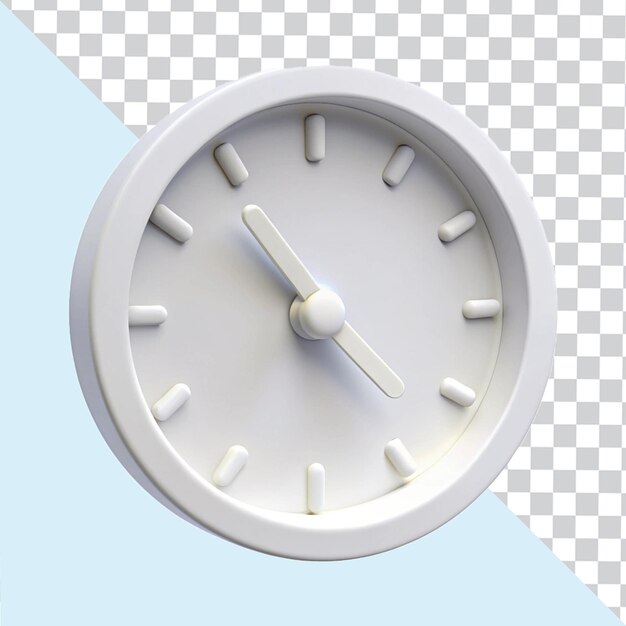 Icon PSD sofisticado de reloj 3D con gráficos de alta resolución
