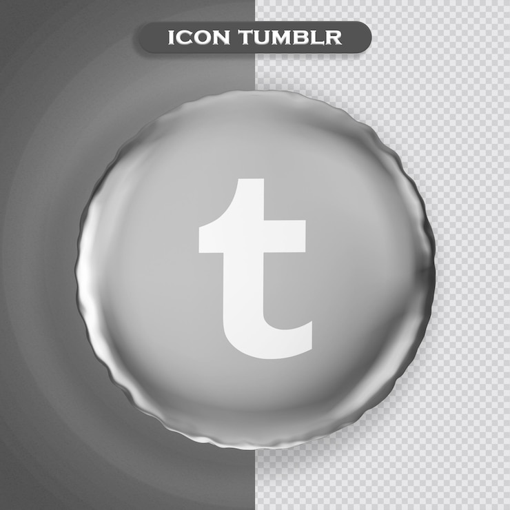 PSD icon tumblr 3d rendering