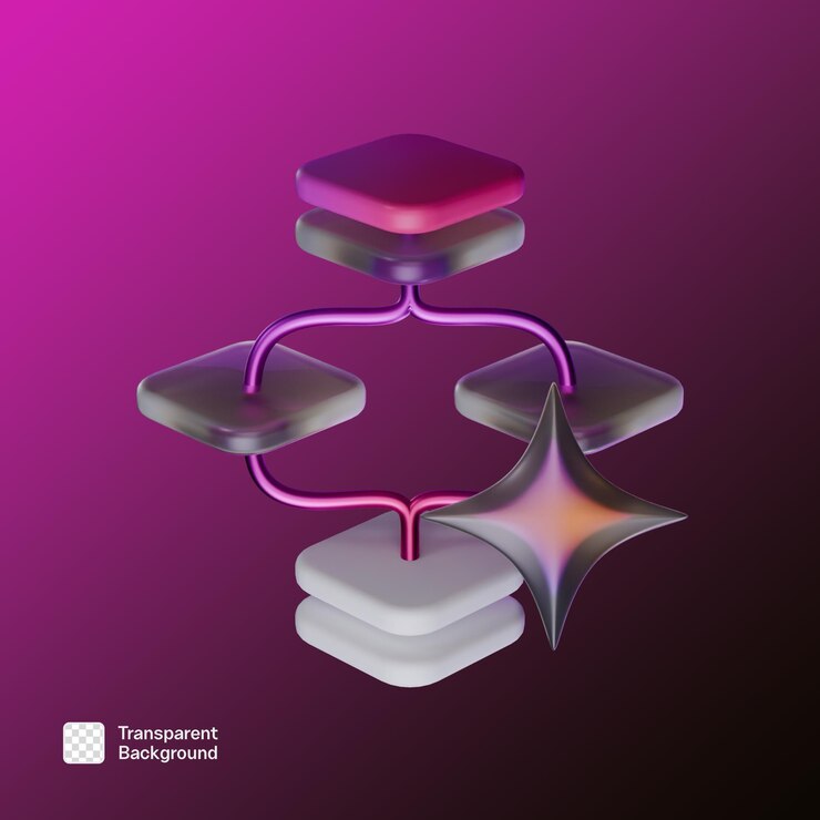 PSD icona 3d ai per l'illustrazione di un'app di assistente virtuale png