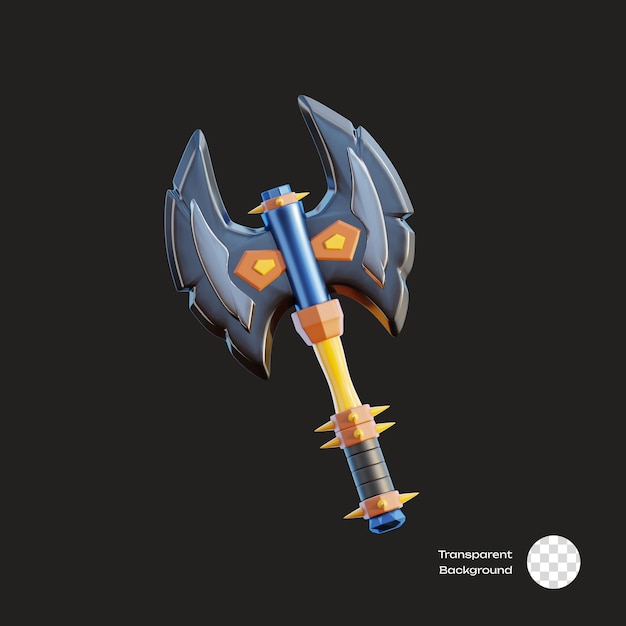 Icona 3D dell'arma da battaglia Axe