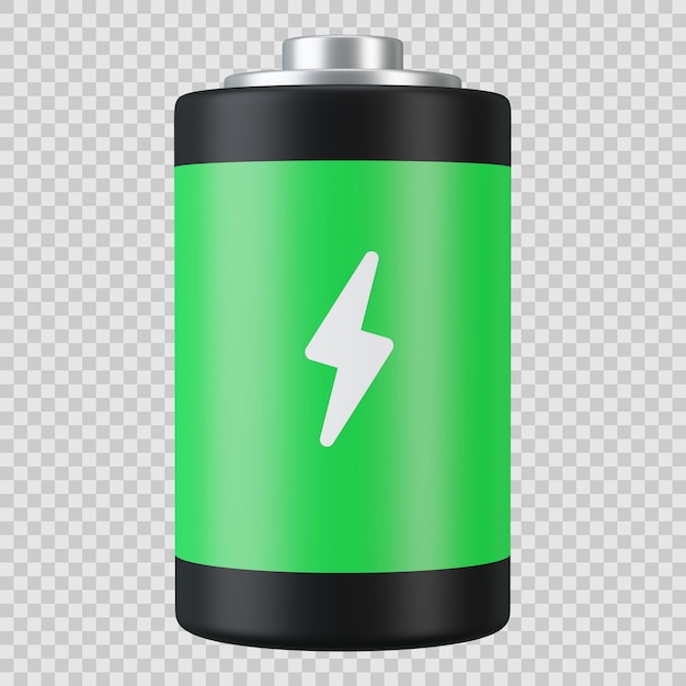 Icona 3D della batteria