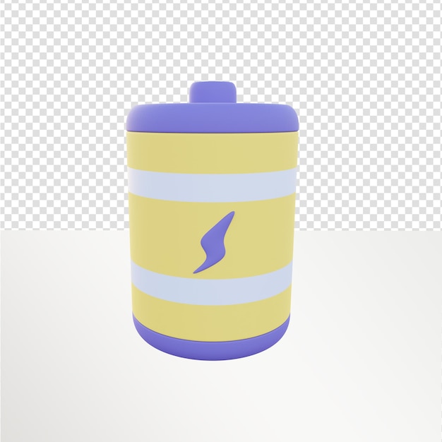Icona 3D della batteria