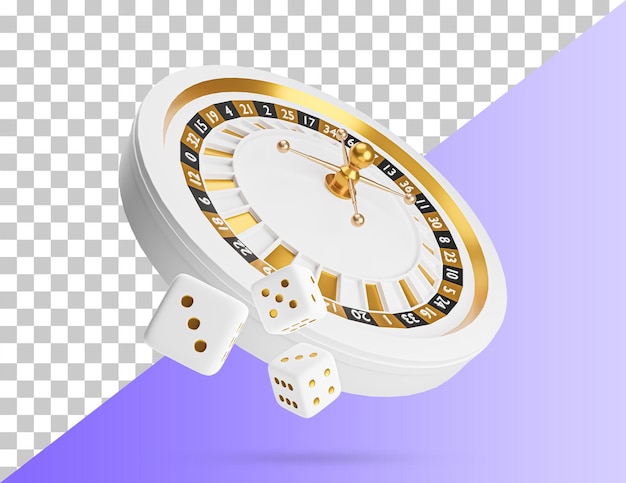 Icona 3d della ruota della roulette del casinò