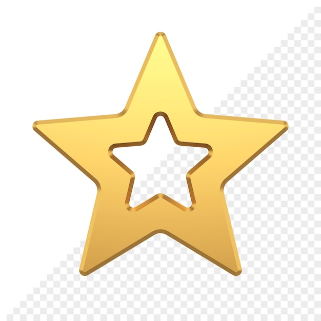 Icona 3d della stella di Natale