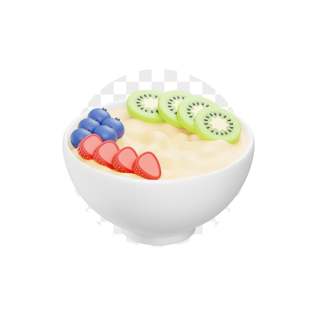 Icona 3D di farina d'avena