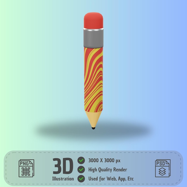 Icona 3d di istruzione